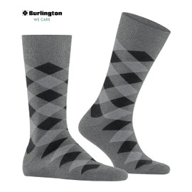 Burlington Danny Socks Opaque Cotton (Organic), Grey Light Grey Melange 3390