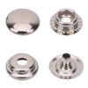 Trimming Shop 12mm Press Studs 4 Part, Snap Fasteners No-Sew