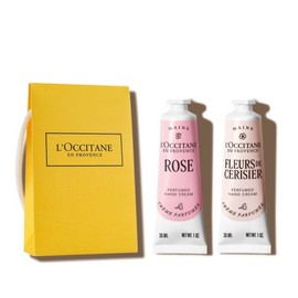L'Occitane  Gift Cherry Rose Perfumed Hand Cream Duo / 기프트 체리  로즈 퍼퓸드 핸드 크림 듀오