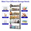 MIAOLI Over the Door Organizer, Black 6-Tier Pantry Door Organizer