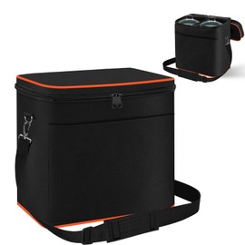 Mini 1LB Propane Tank Storage Bags with Padding, Adjustable Shoulder Strap, Small Camping Fuel ​Cylinder Carry Bag for 2-Pack ​Propane Tanks 16 OZ, Refillable Small Propane Gas Canister Bottle Case