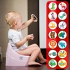 30pcs Potty Training Stickers, 15 Patterns Animal Color Potty You