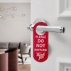 2PCS Door Hanger Sign, PU Leather Double Sided Door Knob