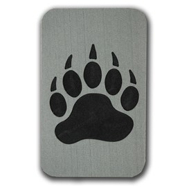 ToeJamR Snowboard Stomp Pad - Black Bear PAW PAD - Gray