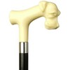 Schnauzer Dog Derby Black Cane With Ivory Handle -Affordable Gift! Item #DHAR-9140138
