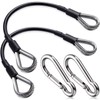 TOBWOLF 2PCS 10" Gym Extension Cable, Fitness Extension Rope Attachments