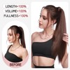 S-noilite Wrap Around Straight Ponytail Extensions 23 Inch Long Straight