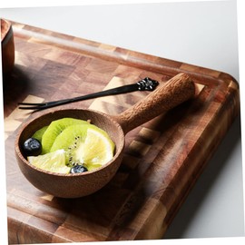 VINTORKY wooden water ladle bath rinse cup soup spoon wooden sauna ladle small scoops for canisters 1 cup scoop laddle wood soup ladle wooden asian spoons flour tablespoon child household