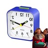 Night Light Small Alarm Clock,Small Portable Bedside Alarm Clock with