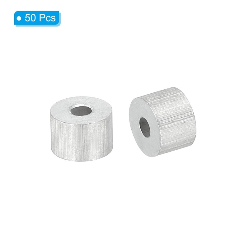 PATIKIL 1/16 inch/1.5 mm Wire Rope Stop Sleeve 50 Pack
