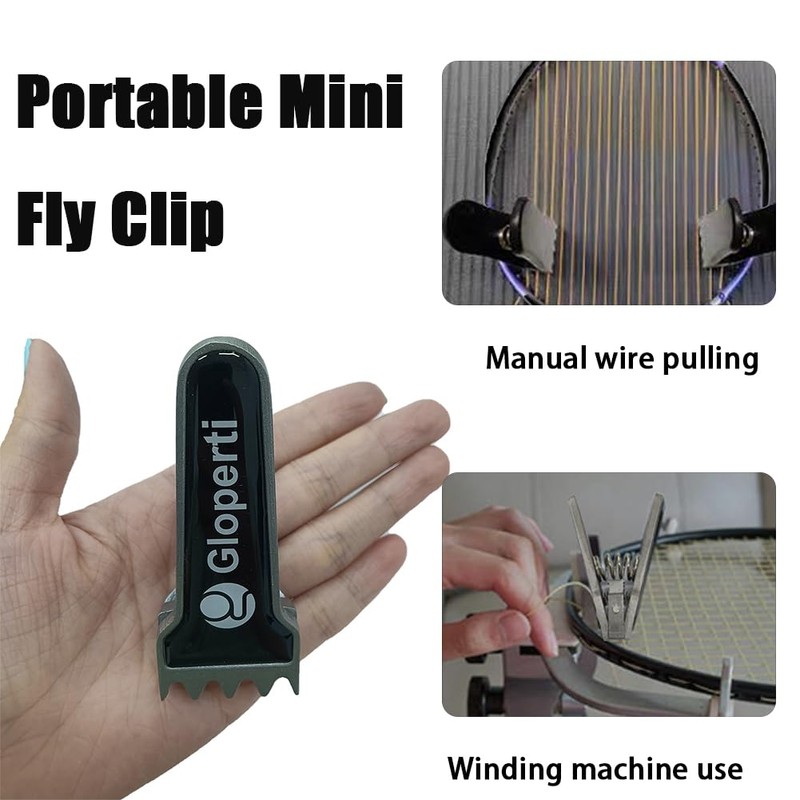 spintenis 5-Prong Flying Clamp for Badminton & Tennis Rackets, Professional