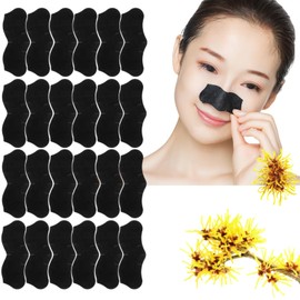 OIUBJDA 24 Tiras para puntos negros,10 minutos tiras para puntos nariz,Crema para Remover Espinillas para Eliminar el exceso de grasa