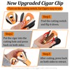 VOHEZPT 2-in-1 Golf Cigar Holder with Built-in Clip Cutter, Golf
