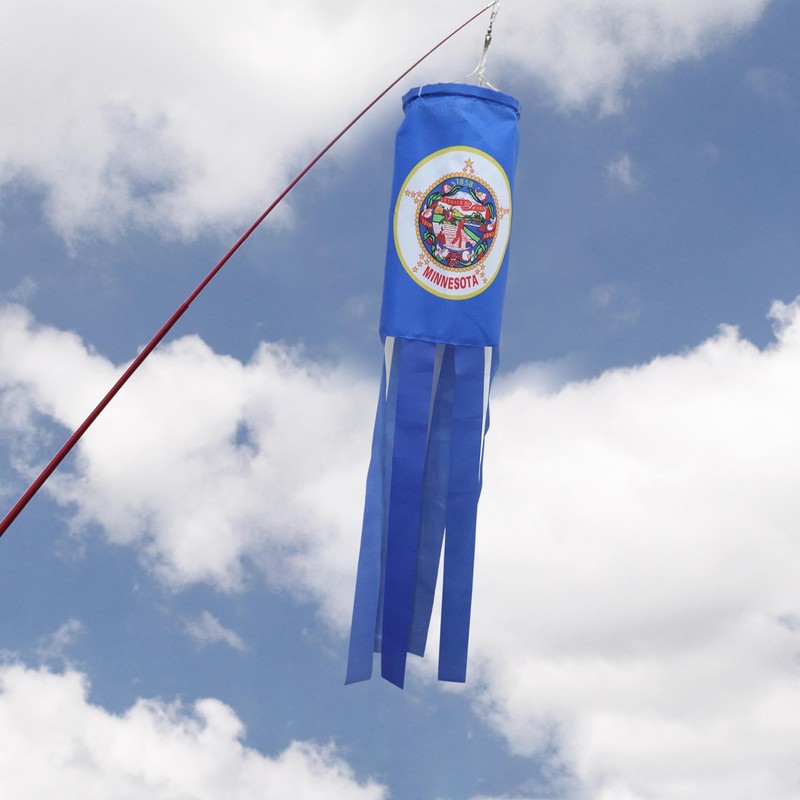 WindSock Flag 2 Pack,Stripes Wind Socks For Yard And Garden