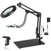 Magnifying Glass with Light and Stand, 3-in-1 Gooseneck Arms 3