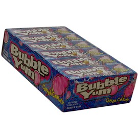 Bubble Yum Cotton Candy Bubble Gum - Soft and Easy to Chew, Long-Lasting Original Flavor - 5 Pieces, Pack of 18