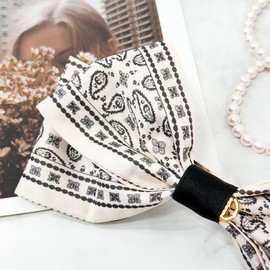 Burnaby Flower Scarf Bandana Hairpin 10cm / 버나비 플라워 스카프 반다나 헤어핀 10cm