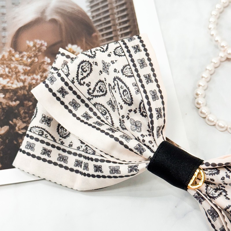 Burnaby Flower Scarf Bandana Hairpin 10cm / 버나비 플라워 스카프