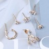 Cimenexe Bohemian Crystal Star Jacket Earrings Cz Flower Stud Earrings