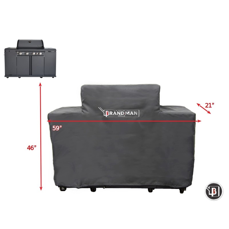 BBQ Grill Cover for Rustler2-4Burner, Rustler3-5Burner, Rodeo Elite BBQ Grill