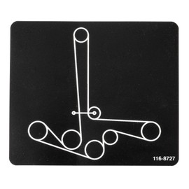 ACTIVLIFE for Exmark Part # 116-8727 Belt Routing Decal