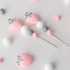 Pink Professional Pastry Scriber Needle,Cookie Biscuit Scriber Needle Strawberry Sugarcraft