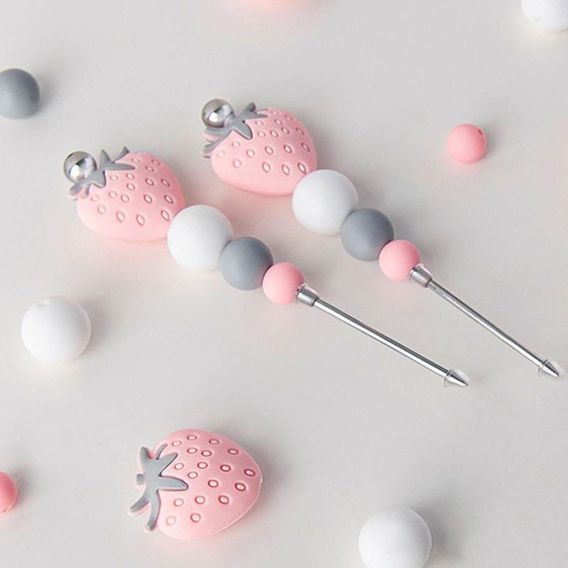Pink Professional Pastry Scriber Needle,Cookie Biscuit Scriber Needle Strawberry Sugarcraft