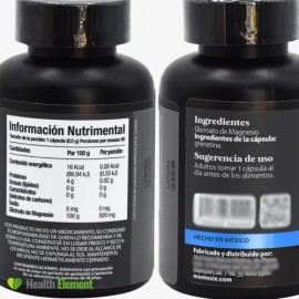 Glicinato De Magnesio  Glycinate Magnesium  60 Cápsulas                                                                                               