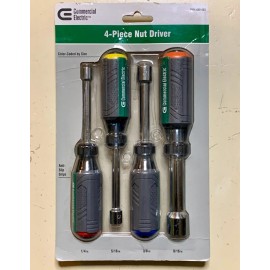 Commercial Electric BRAND NEW COMMERCIAL ELECTRIC 4 PIECE NUT DRIVER SET 1004 420 423 Great Gift!