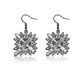 OKEYCH Fantasy Romance Book Inspired Gift FBAA Design Earrings Book Fan Jewelry Bookish Cosplay Merch (FBAA Design E C)