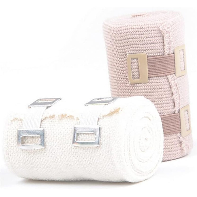 10Pcs White Elastic Bandage Clips, Stretch Metal Bandage Clip Compression