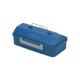 Pearl Metal D-6777 Lunch Box, 27.1 fl oz (800 ml), Single Tier, Made in Japan, Navy, Home Label Tool