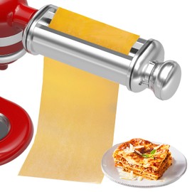 Pasta Roller for All KitchenAid Stand Mixer, Electric Dough Roller with 8 Different Thickness Adjustments, Stainless Steel Pasta Paker Attachment Kitchen Aid Accessories and Attachments