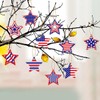 24 Pcs Independence Day Hanging Ornaments Red White Blue Star