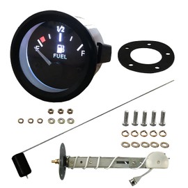 SREUOIL - Kit de medidor de nivel de combustible de 52mm con unidad de envío del tanque de combustible Unidad de envío de combustible par...