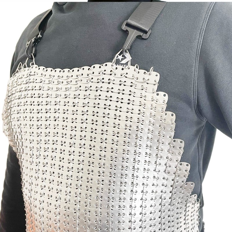 RETON-PPE Aluminium Chainmail Cut Resistant Apron Knife Proof Butcher Apron