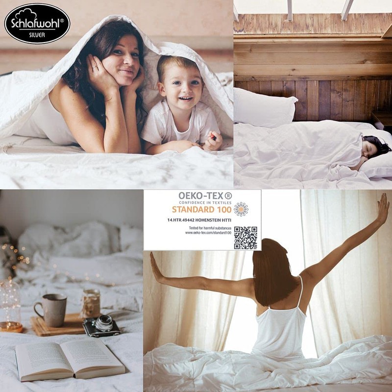 Schlafwohl Jersey Fitted Sheet Silver 100% Cotton Robust and Easy