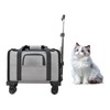 Pet Carrier with Wheels - Soft-Side Wheeled Cat Carrier for