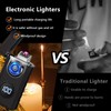 SKRFIRE Electric Lighter Windproof, Flame Electric Lighter Plasma-Flame Arc Lighter