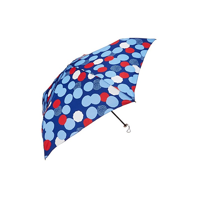 mabu MBU-LMDPT03 Folding Umbrella, Lightweight Design, Blooming Dots, Navy, 5