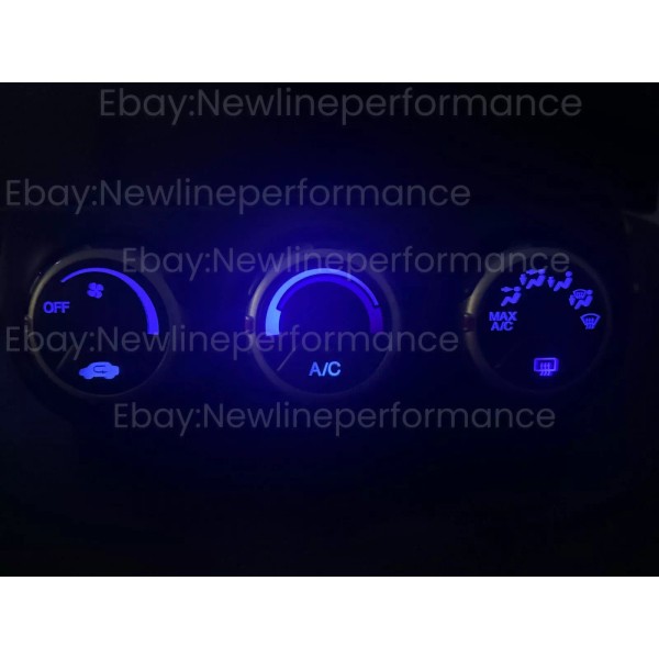 newlineperformanceLED Blue LED Climate Control Hvac Bulb KIT for Honda