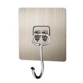 [Life Expert]Ultra Strong  Max Transparent Self-Adhesive Hooks, Heavy-Duty Clear Hooks for Hanging Heavy Duty on Smooth Surfaces Like Tiles, Glass, Metal . - Color: Gold