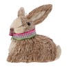 BIUDECO Easter Bunny Decor Straw Rabbit Ornament Handmade Bunny Straw