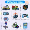 Video Game Iron On Patches for Boys 10PCS Blue Game