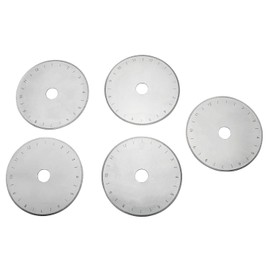 Longdex Rotary Blade 5PCS 60mm Rotary Cutter Blade Fabric Leather Sewing Quilting Cutting Tool