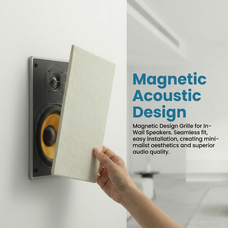 Herdio 8 Inch 2-Way in-Wall Speaker for Left/Right Main Channel