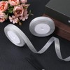 Silver Glitter Ribbon 1/2in 50 Yard Silver Ribbon for Gift