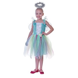 Stunning Girl's White & Silver Angel Costume Kit - Perfect for Events, Dress-Up, Christmas, Nativity, & Parties