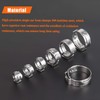 HELIFOUNER 100 Pieces 6-21mm 304 Stainless Steel Single Ear Hose