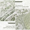 WONGS BEDDING Botanical Quilt Set Full Size, Sage Green 3